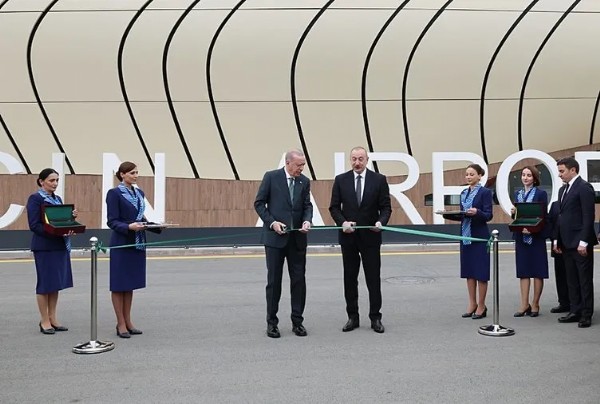 Cumhurbaşkanı Erdoğan, Laçın Uluslararası Havalimanı'nın açılışını yaptı